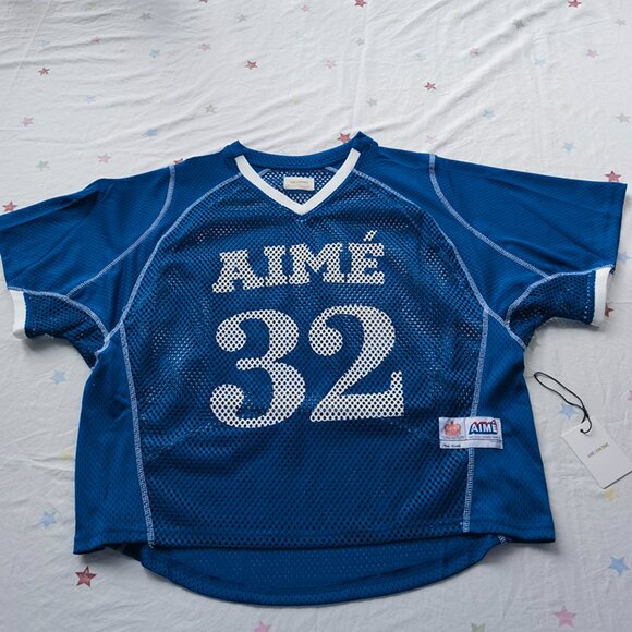 AIME LEON DORE Blue 32 Hollow Mesh Sweatshirt - Picture 10 of 10